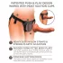 King Cock Elite Comfy - strap-on dildo s remenom - tamna prirodna boja