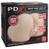 PDX Elite - usisavajući i vibrirajući 2u1 masturbator (prirodan)