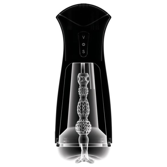 PDX Elite - masturbator s vakuumom i vibracijom - crni