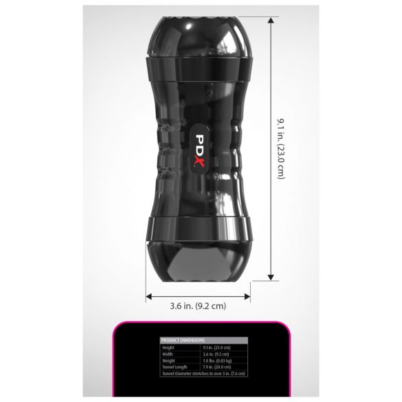 PDX Extreme - realistični masturbator vagina - XXL - prirodna boja