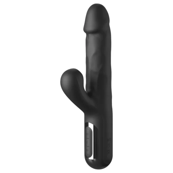 Fetish - vibrator s potiskom od 3 motora (crni)