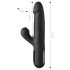 Fetiš - 3-motorični crni vibrator s pomičnim vrhom