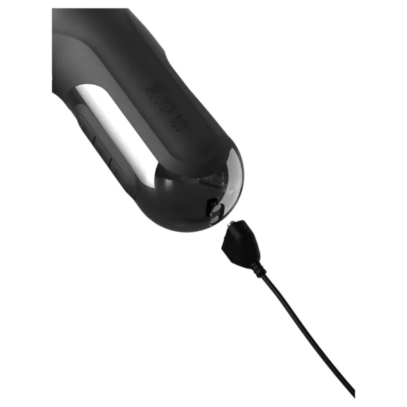 Fetish - vibrator s potiskom od 3 motora (crni)