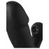 Fetiš - 3-motorični crni vibrator s pomičnim vrhom
