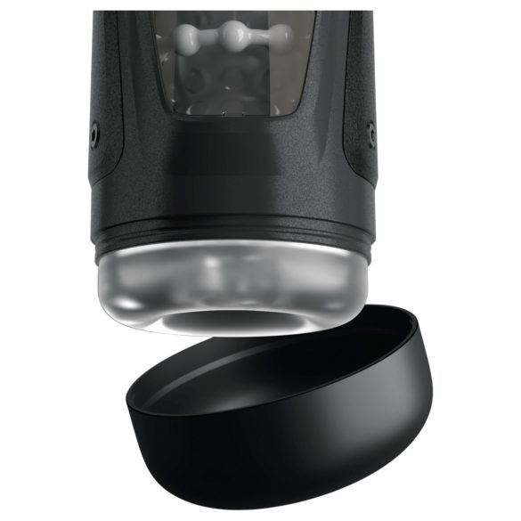 PDX Elite Moto-Bator Pro - masturbator s kuglicama i grijanjem - crni