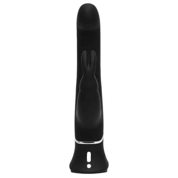Happyrabbit - vibrator za G-točku s klitoralnim nastavkom - punjivi, crni