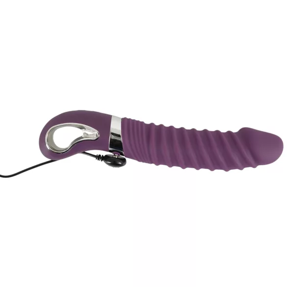 Smile - vibrator na punjenje s grijanjem - silikon ljubičasti