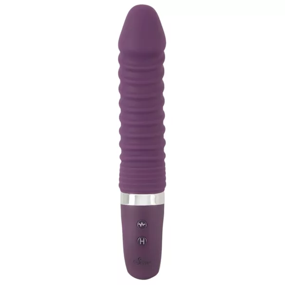 Smile - vibrator na punjenje s grijanjem - silikon ljubičasti