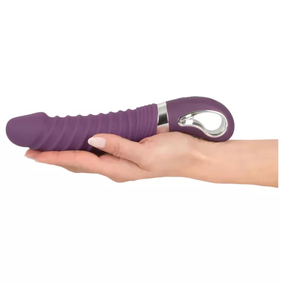 Smile - vibrator na punjenje s grijanjem - silikon ljubičasti