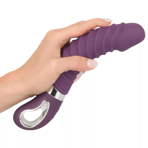 Smile - vibrator na punjenje s grijanjem - silikon ljubičasti