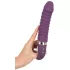 Smile - vibrator na punjenje s grijanjem - silikon ljubičasti