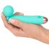 Cuties Mini Wand - punjivi, vodootporni masažer vibrator (zeleni)