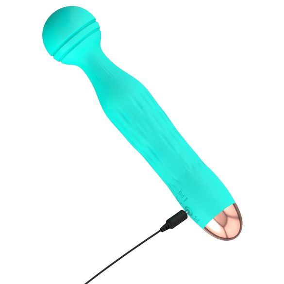 Cuties Mini Wand - punjivi, vodootporni masažer vibrator (zeleni)