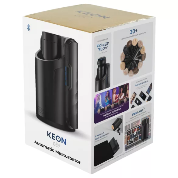 Kiiroo Keon Automatic - Interaktivni masturbator za muškarce (crni)