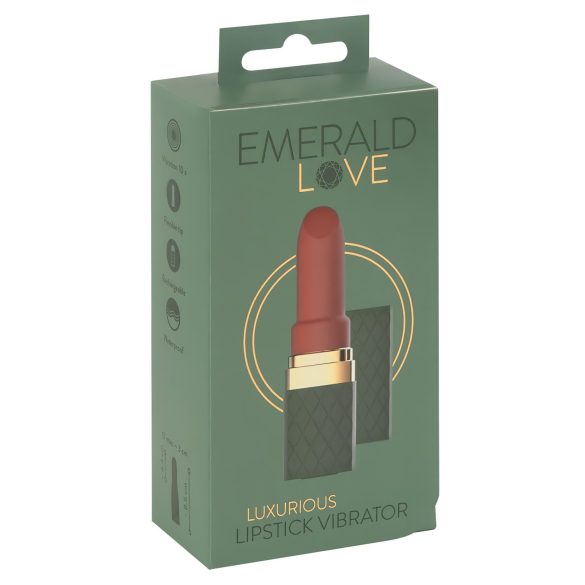 Emerald Love - vibrirajući ruž za usne - vodootporan, punjiv - crveni