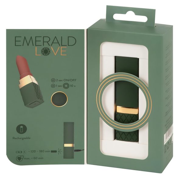 Emerald Love - vibrirajući ruž za usne - vodootporan, punjiv - crveni