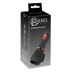   Rebel - vibrátor za glavić penisa s 2 motora - punjivi - crni