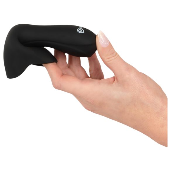 Rebel - vibrator za glavić s dilatorom - crni