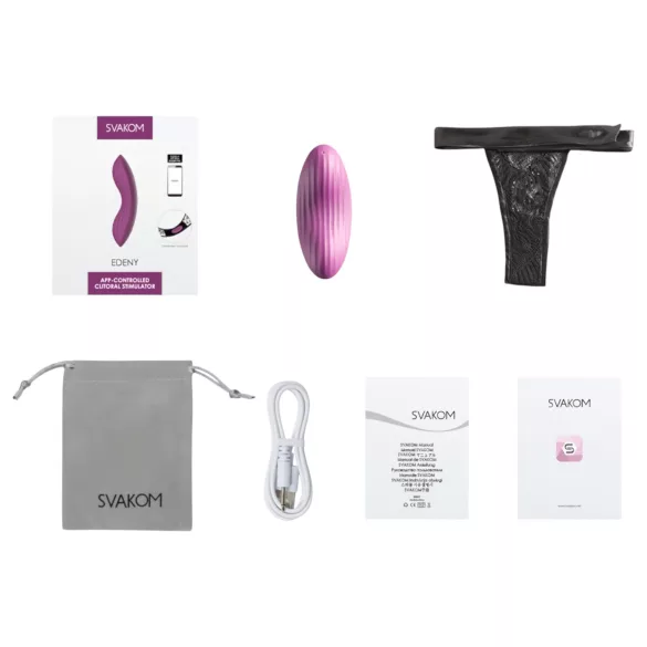 Svakom Edeny - gaćice vibrator s upravljanjem putem aplikacije (ljubičaste)