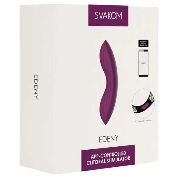 Svakom Edeny - gaćice vibrator s upravljanjem putem aplikacije (ljubičaste)