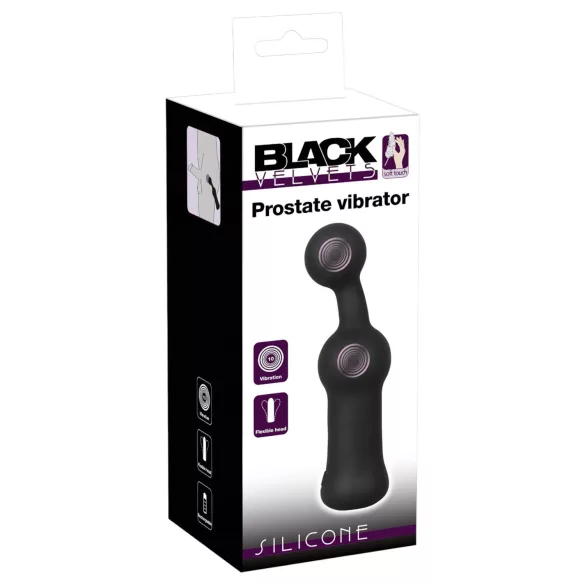 Black Velvets - Vibrator za prostatu (crni)