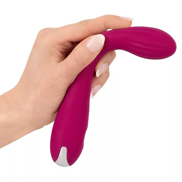 SMILE - G točka vibrator na punjenje - rebrasti - ljubičasti