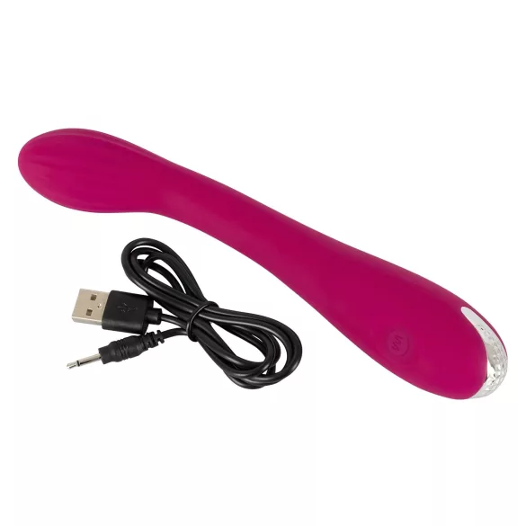 SMILE - G točka vibrator na punjenje - rebrasti - ljubičasti