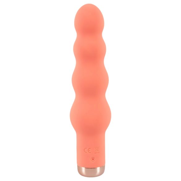 You2Toys - mini perle vibrator - baršunasta površina - narančasta
