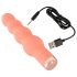 You2Toys - mini perle vibrator - baršunasta površina - narančasta