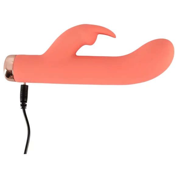 You2Toys - mini rabbit vibrator - punjivi, zec, silikon, breskva
