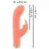 You2Toys - mini rabbit vibrator - punjivi, zec, silikon, breskva