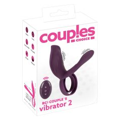   Couples Choice - vibrirajući prsten za penis za parove - bežični, punjivi