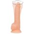 Naked Addiction - rotirajući vibrator - 20 cm - prirodna boja