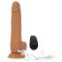 Naked Addiction - Vibrator s funkcijom thrustinga - tamna boja - 23 cm