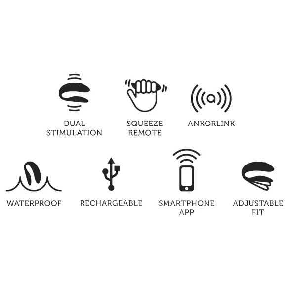 We-Vibe Chorus - vibrator za parove s aplikacijom - narančasti