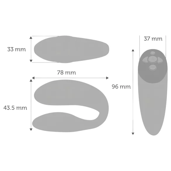 We-Vibe Chorus - vibrator za parove s aplikacijom - narančasti