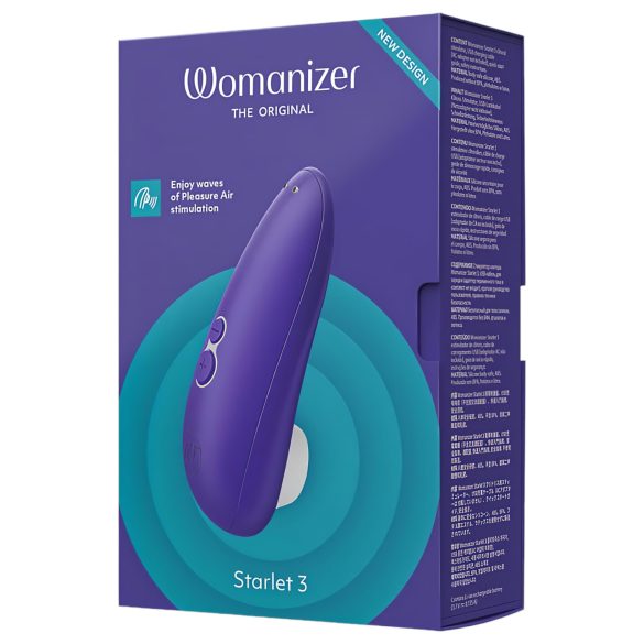Womanizer Starlet 3 - stimulator klitorisa s valovima zraka - plavi