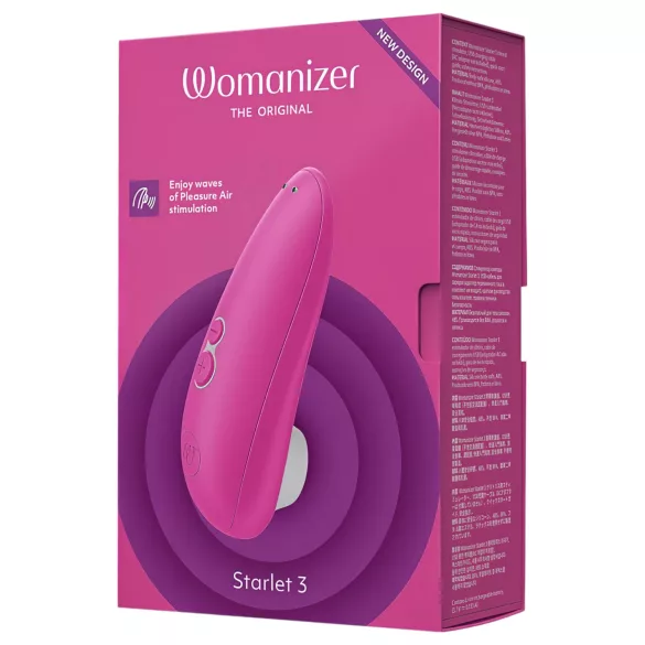 Womanizer Starlet 3 - stimulator klitorisa na zračne valove - roza