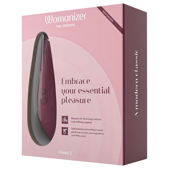 Womanizer Classic 2 - stimulator klitorisa s pulsirajućim zrakom - crveni