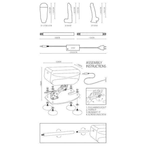 The Banger Fucking Machine - sex mašina s 2 dilda i 1 umjetna vagina