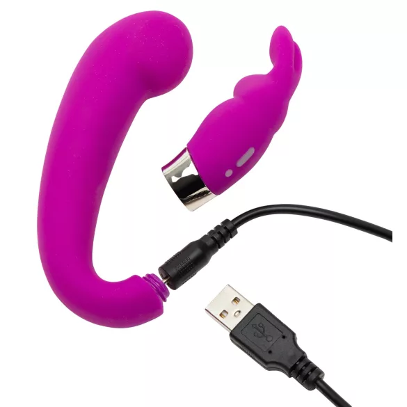 Happyrabbit - mini G-točka vibrator s nastavkom za klitoris