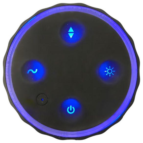 Rebel - muški masturbator s 3 funkcije - crni, punjivi