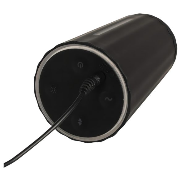 Rebel - muški masturbator s 3 funkcije - crni, punjivi