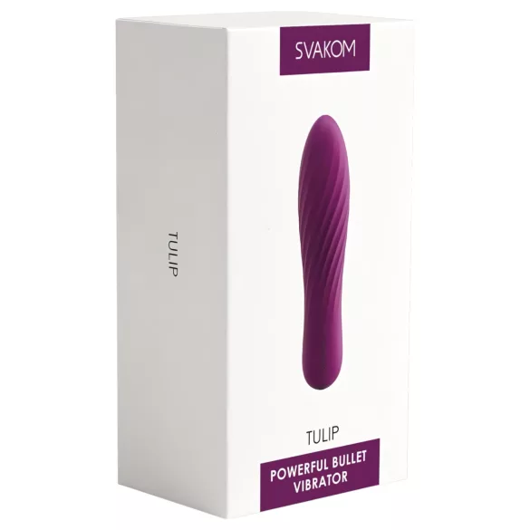 Svakom Tulip - akumulatorski, mini štapićasti vibrator (ljubičasti)