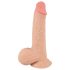 Nature Skin - realistični dildo s kožom - 19 cm - natur