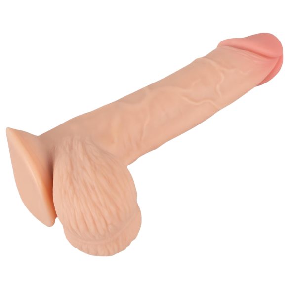 Nature Skin - realistični dildo s kožom - 19 cm - natur