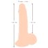Nature Skin - realistični dildo s kožom - 19 cm - natur