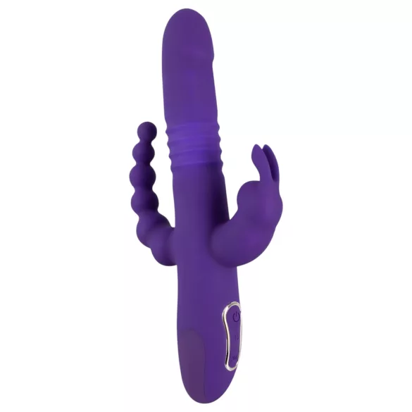 SMILE - vibrator s tri ruke i rotacijom, punjiv - ljubičasti