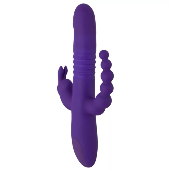 SMILE - vibrator s tri ruke i rotacijom, punjiv - ljubičasti