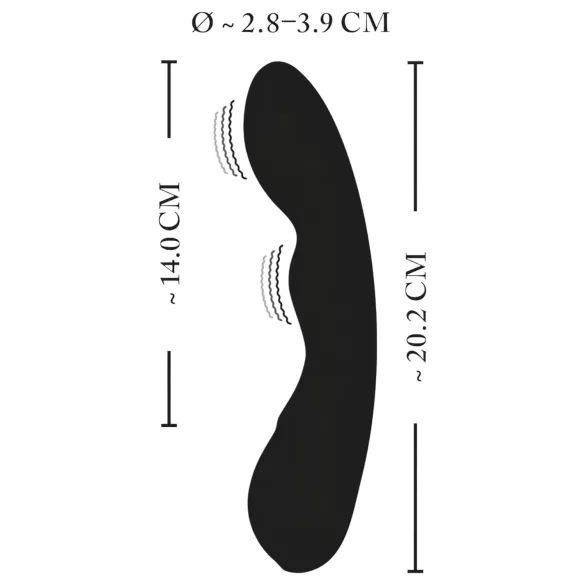 XOUXOU - vibrator za G-točku - vodootporan, punjivi - crni